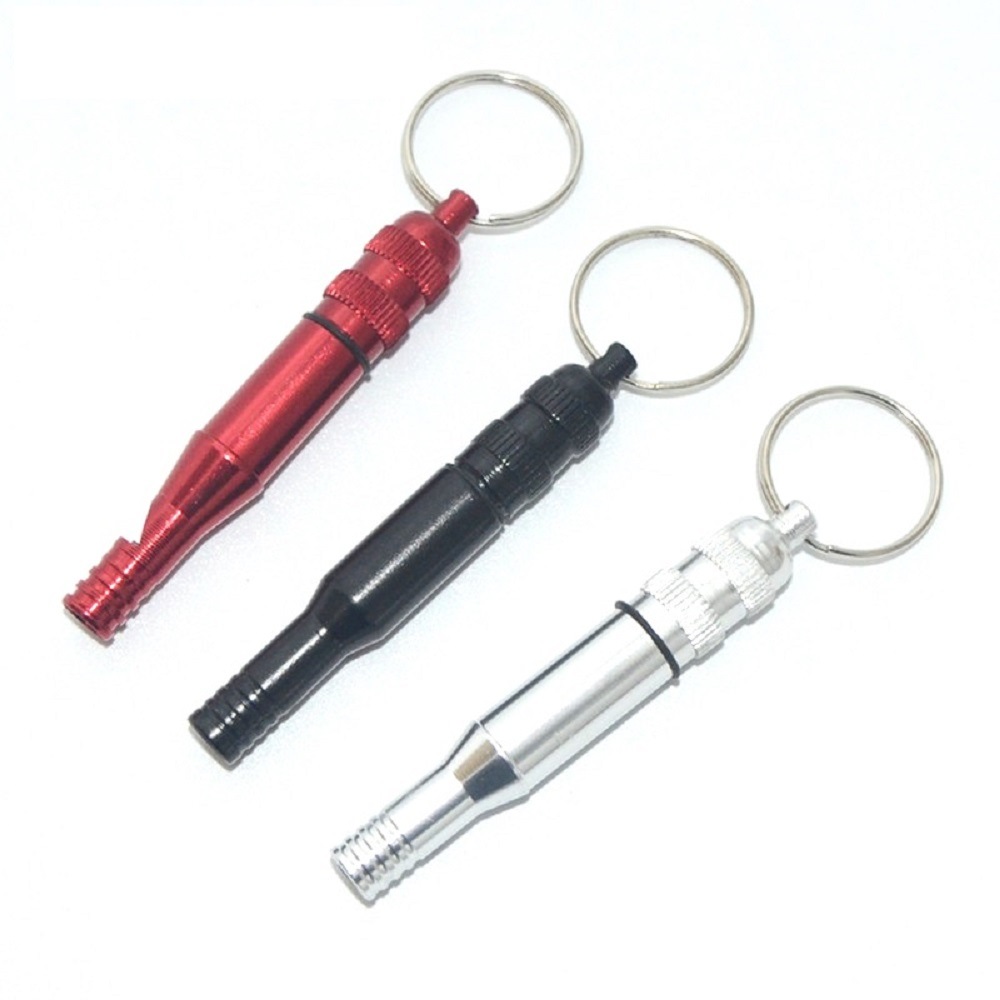Collier de porte-clés portable fort sifflet d'urgence en titane (ESG18175)