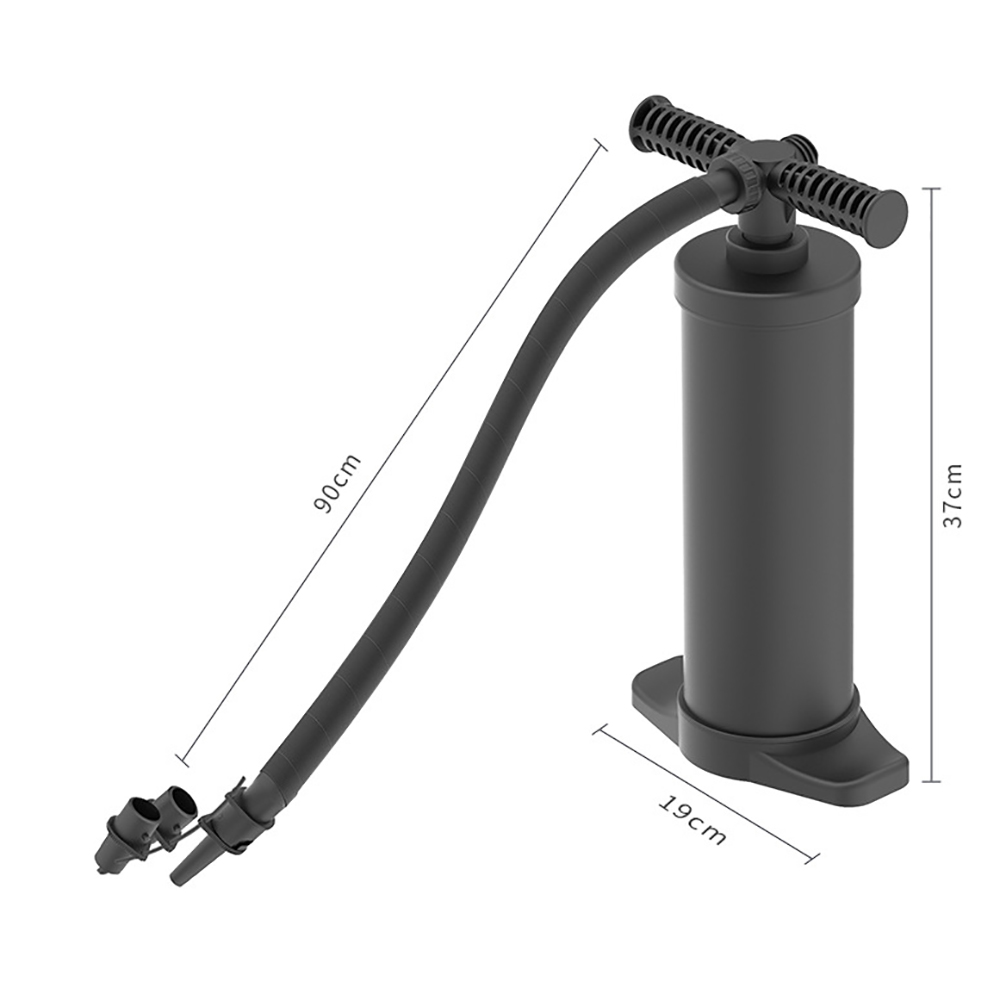 Pompe à air manuel portable Pompe à bicyclette rapide avec trois adaptateurs (ESG21609)