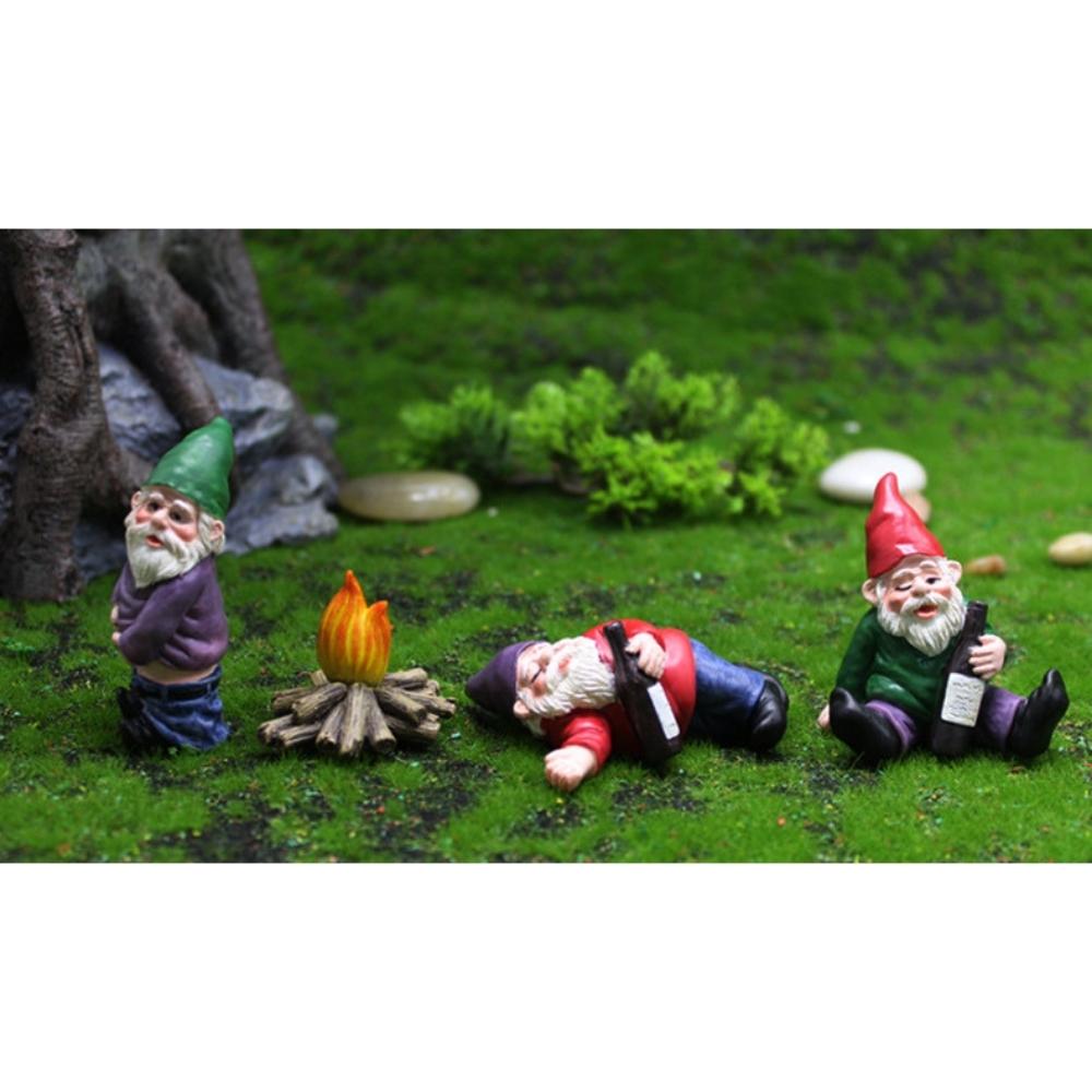 Ornements de jardin nains d'ivresse figurines de jardin (ESG19758)