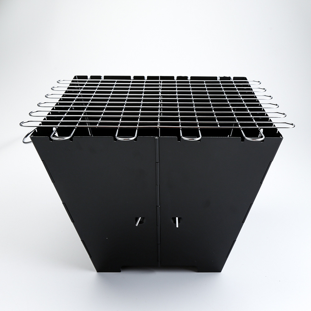 Barbecue portatif en bois de charbon de bois en acier galvanisé extérieur (ESG15981)