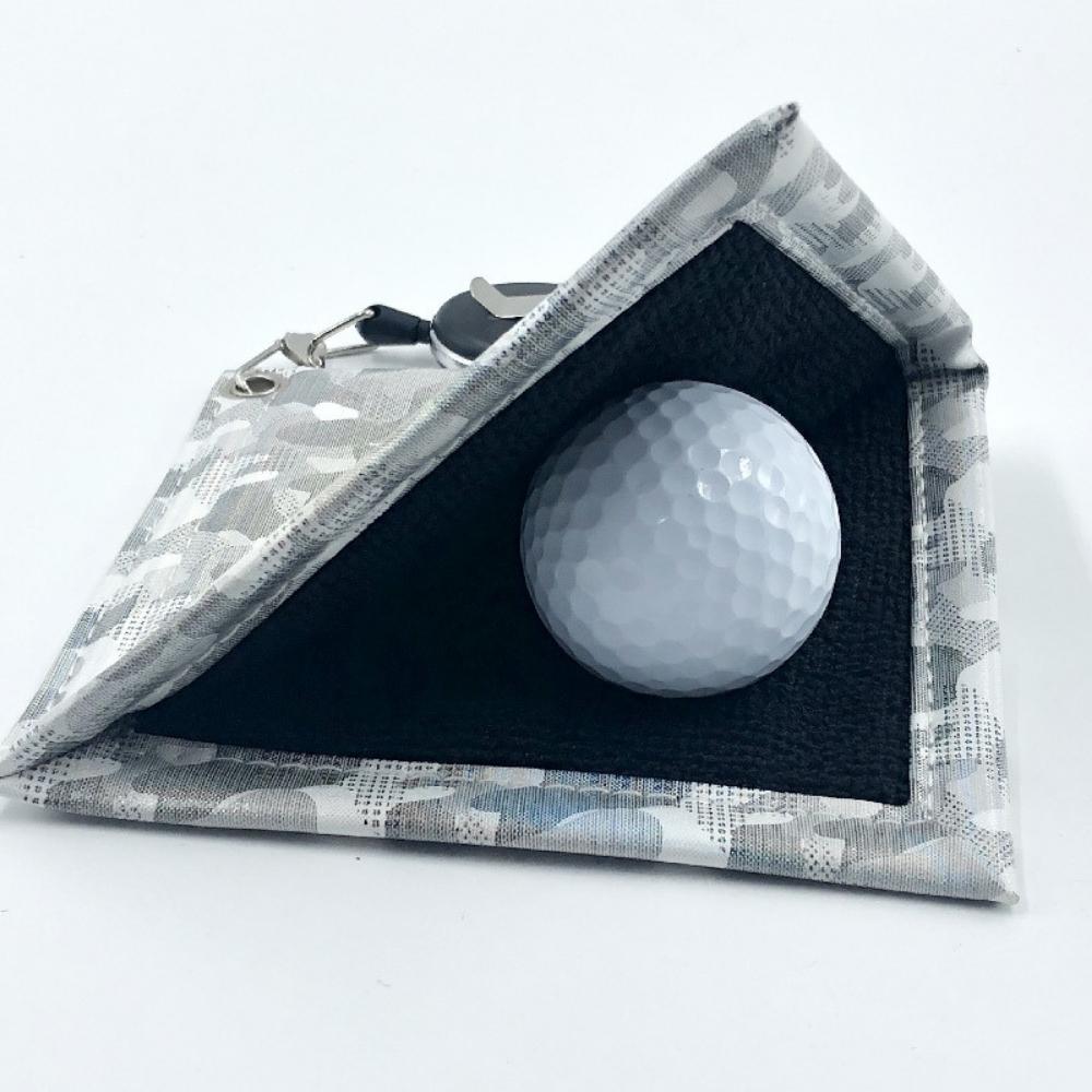 Serviette de nettoyage pour balle de golf avec rallonge rétractable et clip (ESG20631)