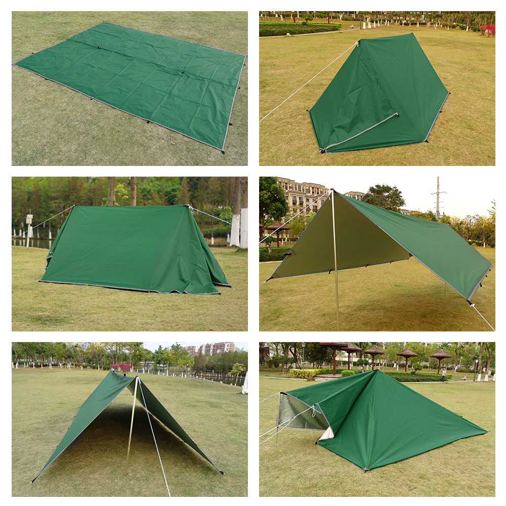 Triangle étanche Triangle de soleil auvent Tarp Survival Canopy Tente de camping en plein air (ESG20264)